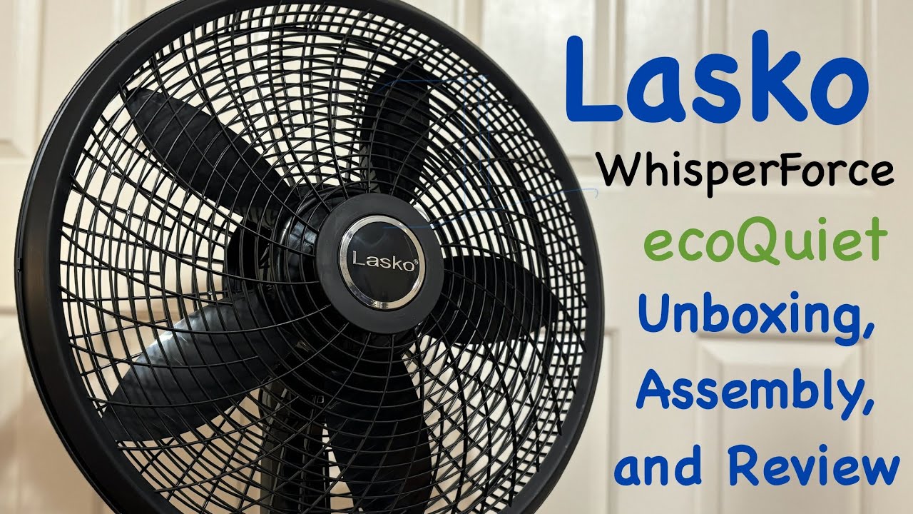 Lasko S18708 WhisperForce DC Pedestal Fan | Unboxing, Assembly and Review