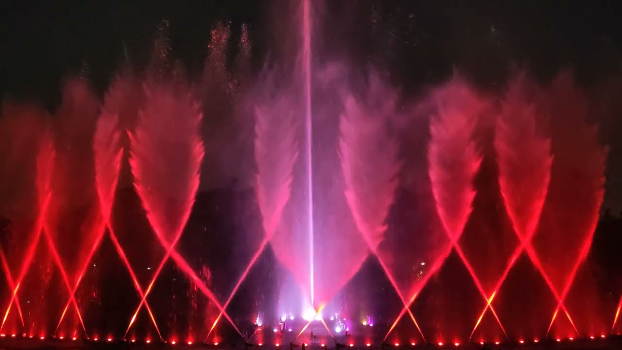 Musical Fountain show at YSR City Central Park, Vijag.