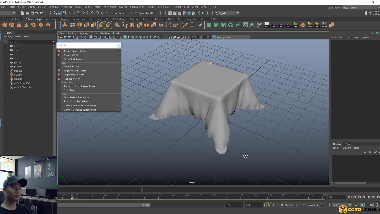 [CG3D] Hướng dẫn làm chất liệu vải đơn giản trong Maya