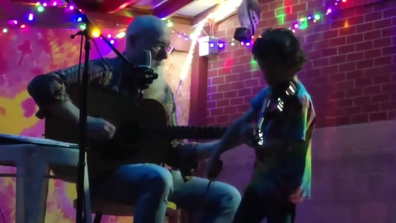 David Grier and his son Nash playing 