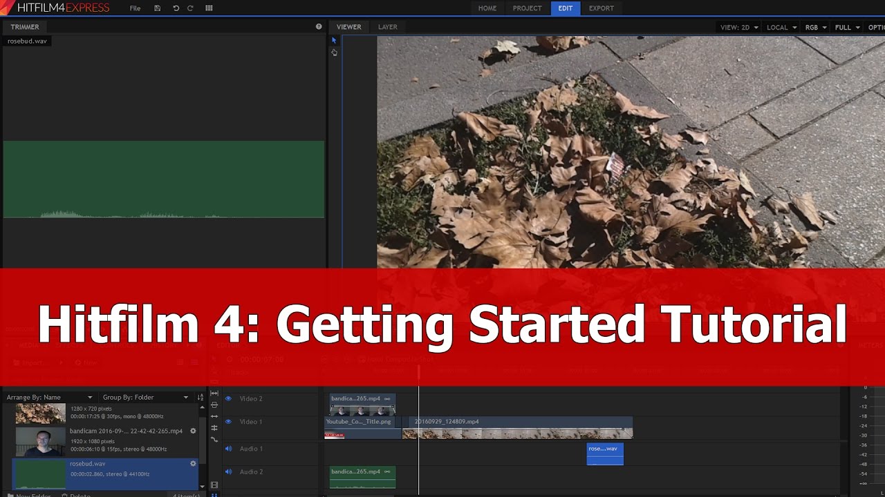 Hitfilm 4 express for absolute beginners : Getting started