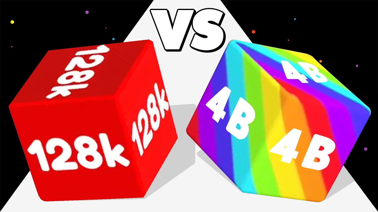 ROLL CUBE 2048 /vs HAPPY CUBES 2048 &infin; ASMR Gameplay Android iOS &bull; Cube Runner Satisfying Mobile Game