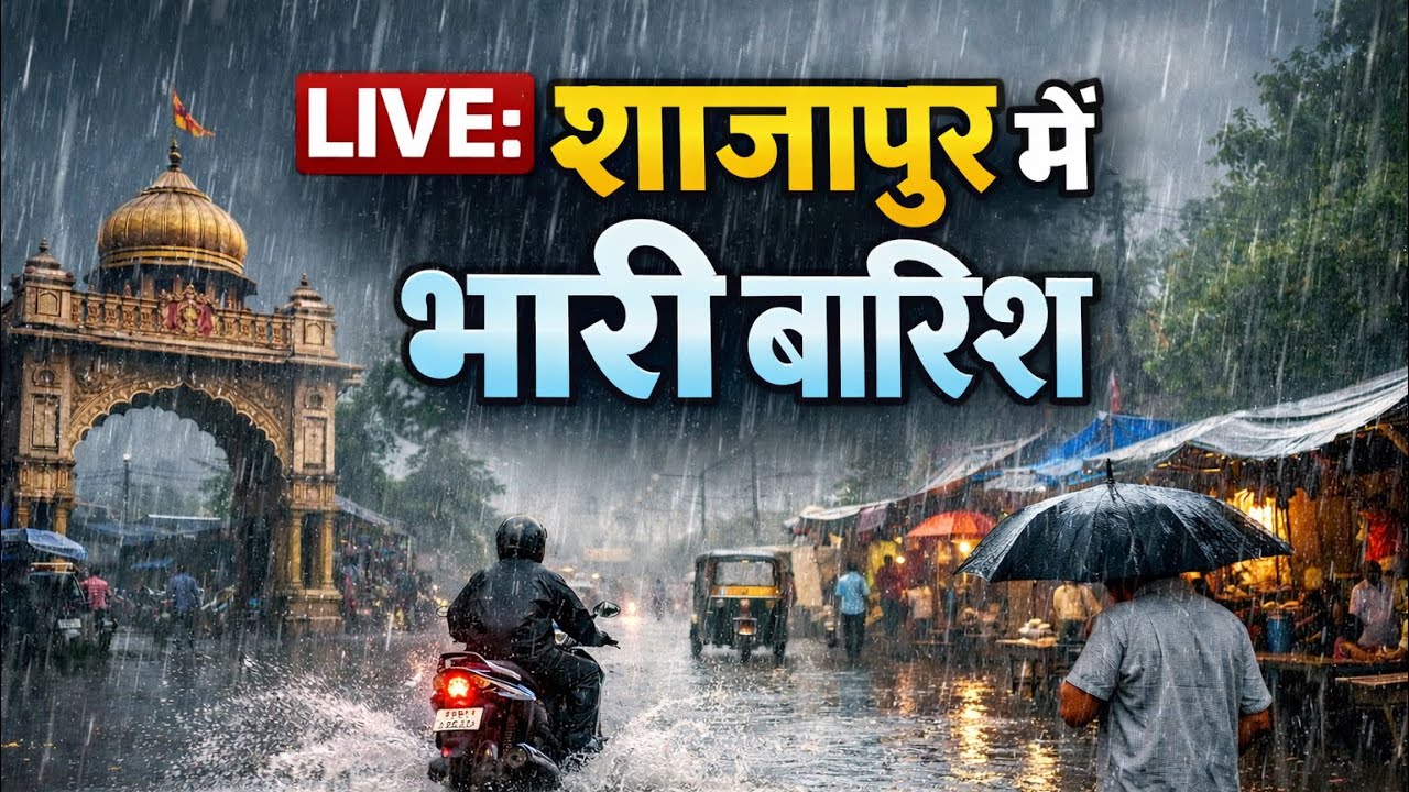 LIVE: शाजापुर में भारी बारिश 🌧️ | Teacher Vlog 60