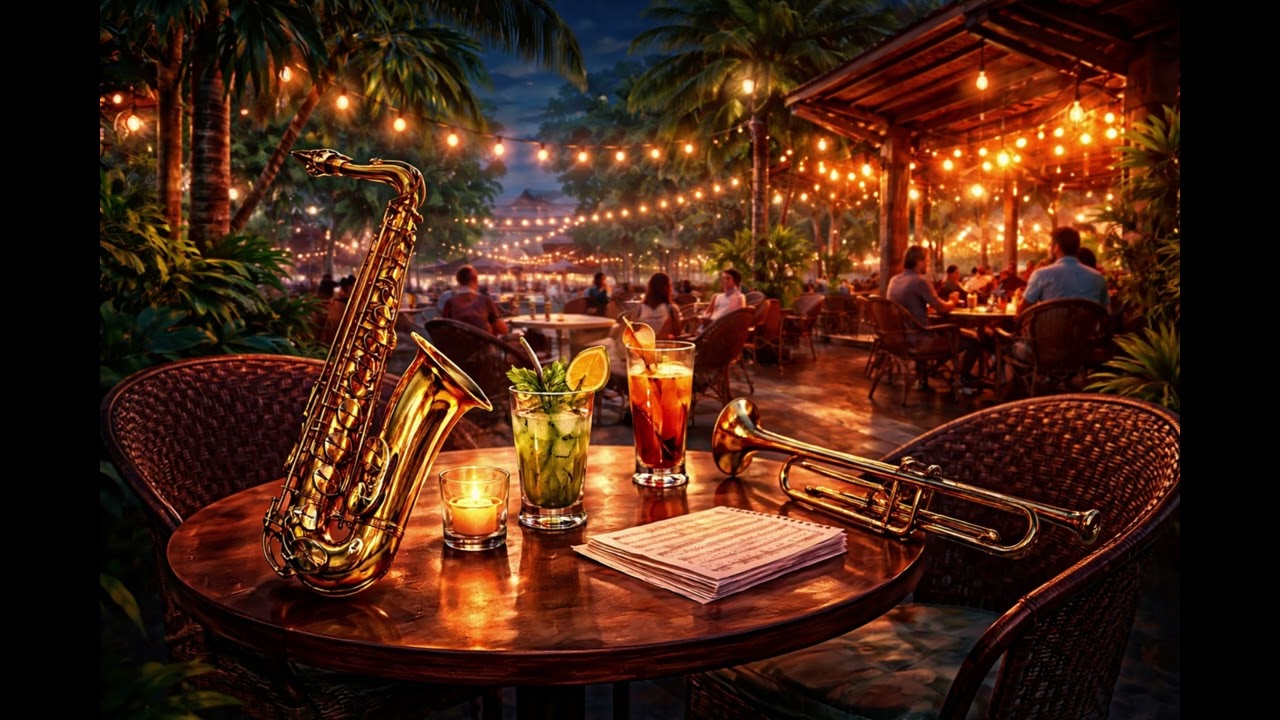 🎷 Tropical Latin Jazz Café – Relaxing 1 Hour Sax & Trumpet