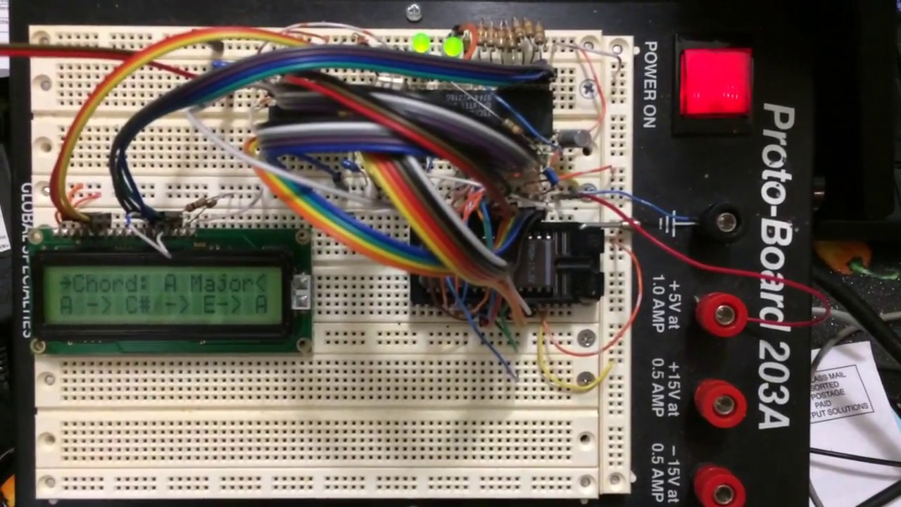 Intel 8051 Microcontroller Test w External EPROM (actually a Temic 80c31 ROMless MCU)