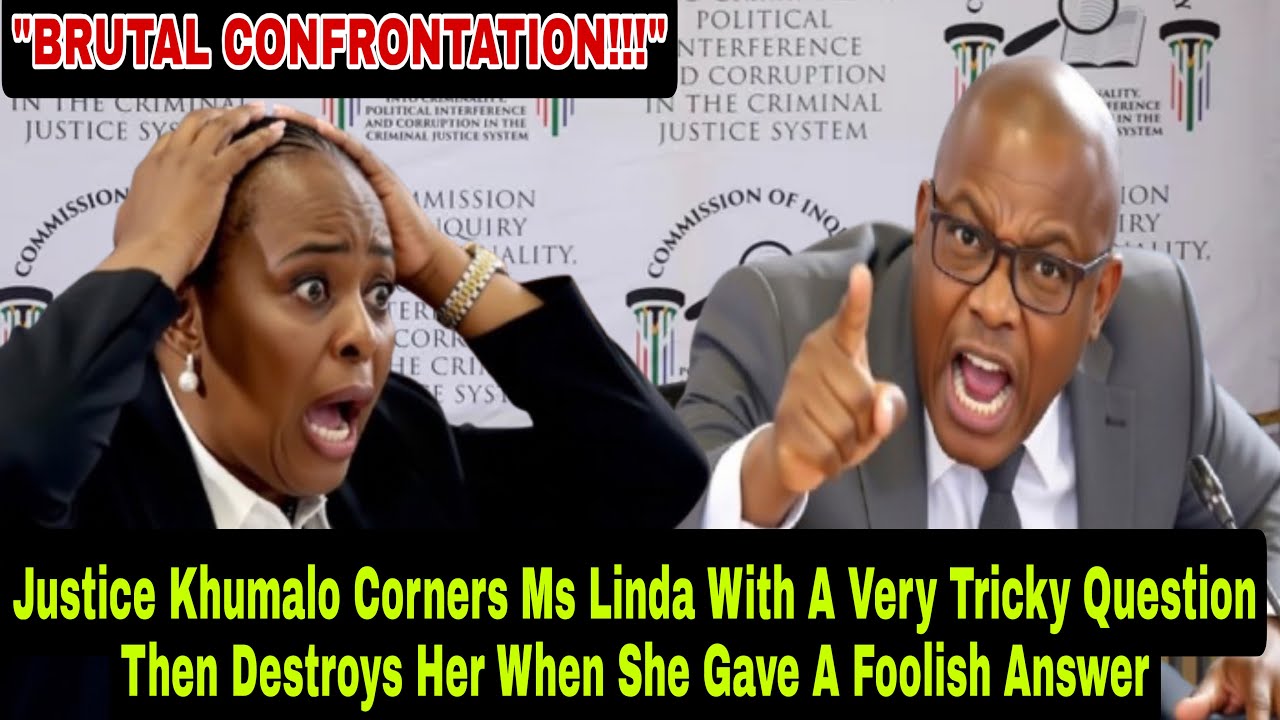 Justice Khumalo Corners Ms Linda With A Tricky Question Then Destroys Her When She Fell For The Trap