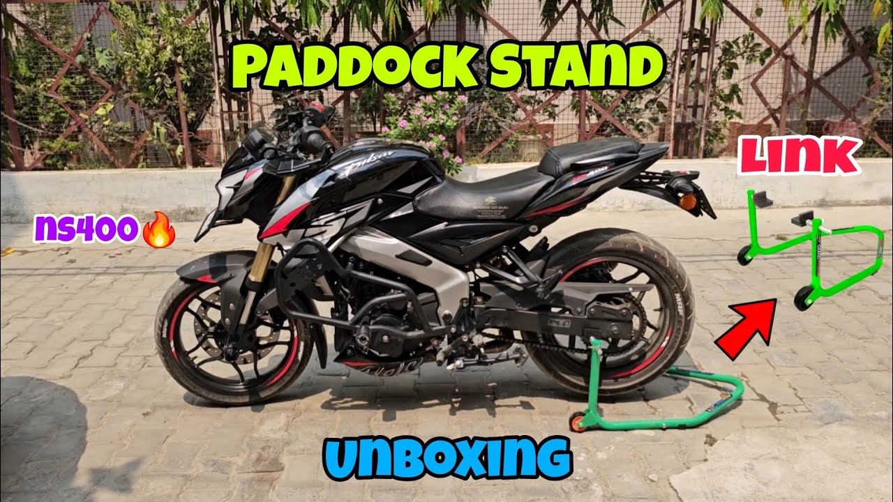 BEST PADDOCK STAND FOR BIKES | GRAND PITSTOP | PULSAR NS400 | BIKE ACCESSORIES