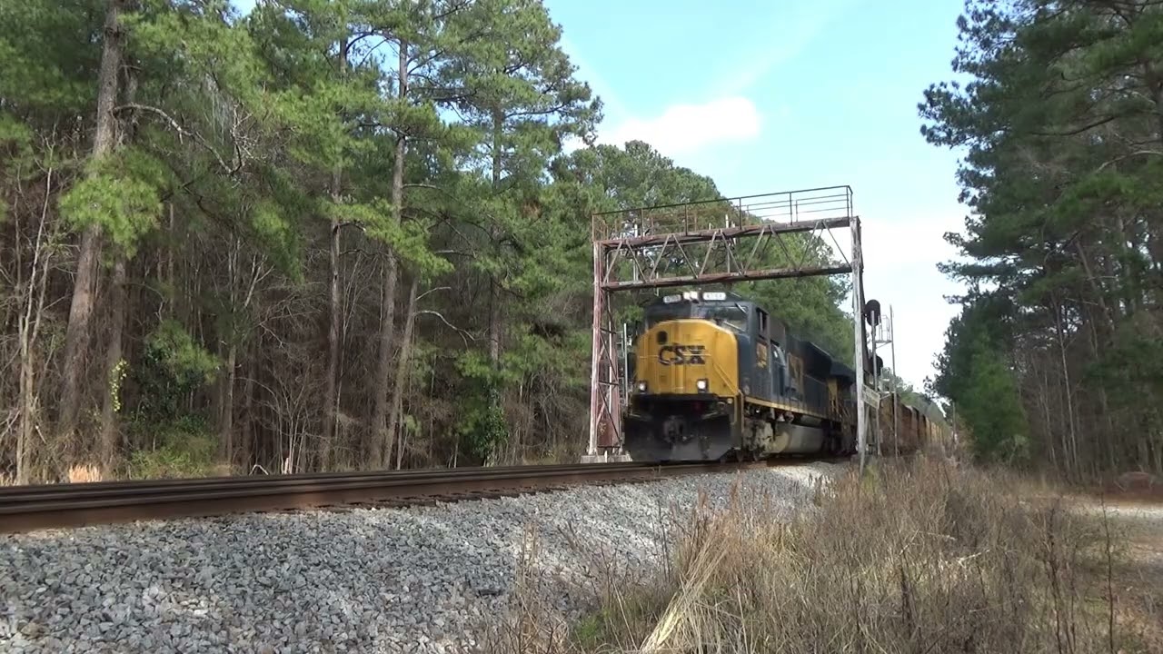 CSX, Amtrak & NS Action In & Around Selma NC Featuring An SD70MAC Leader 2/19/2025