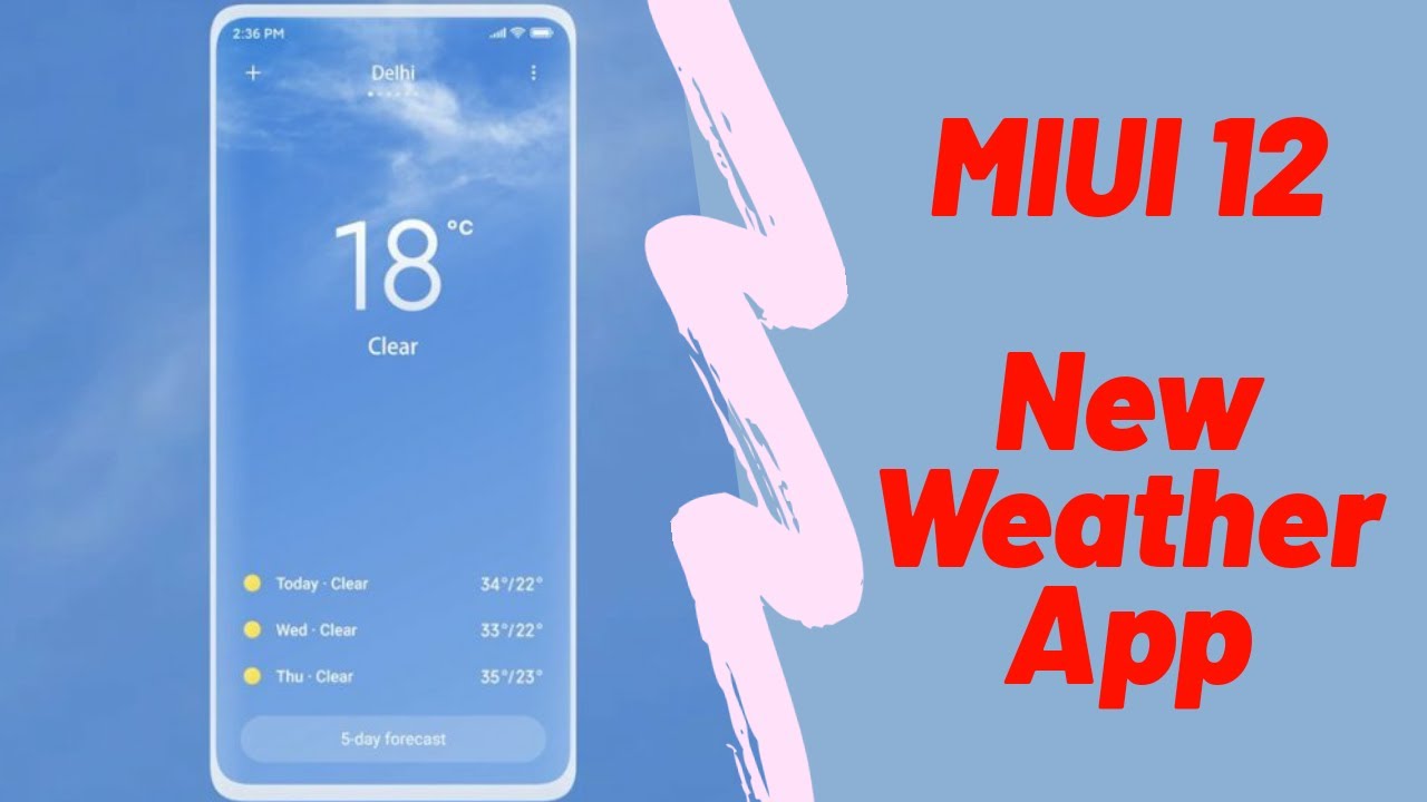 Miui 12 New Weather app for Miui 11🔥🔥🔥 || New weather app for all || The latest Update of Xiaomi
