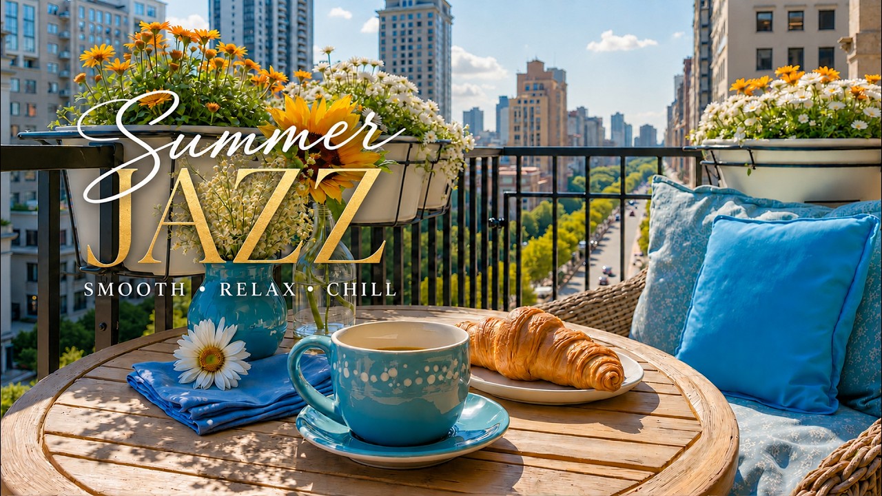 Positive Summer Jazz ☕ Exquisite May Morning Coffee with Soothing Bossa Nova for Uplifting the day