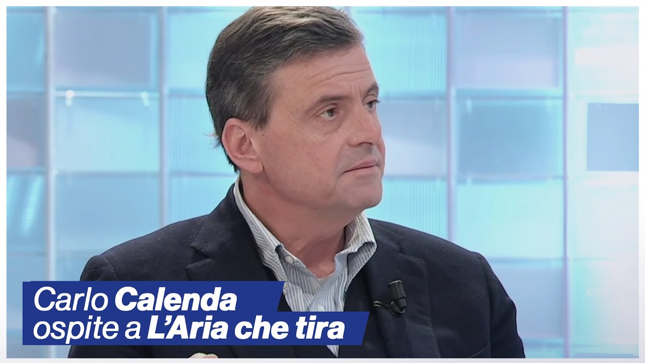 Carlo Calenda ospite a L'Aria che Tira
