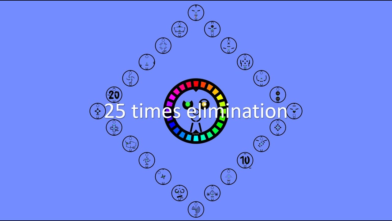 Trickshot 2 : 25 times elimination - Algodoo marble race