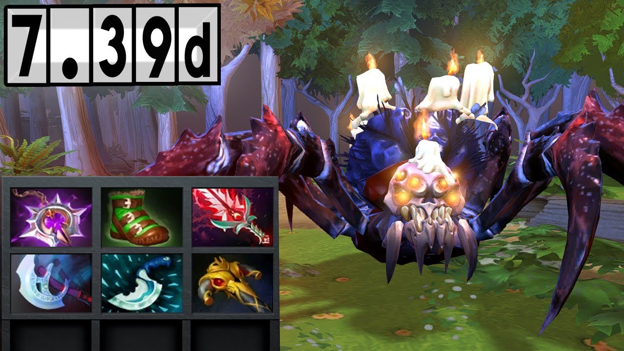 Broodmother - Mid VS Necrophos! [Dota 2 Gameplay] 7.39d
