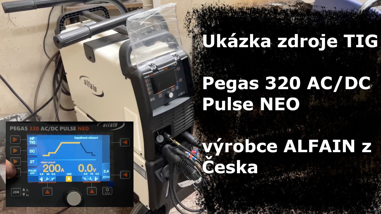 TIG AlfaIn Pegas 320 AC/DC Pulse NEO, ukázka a popis funkcí