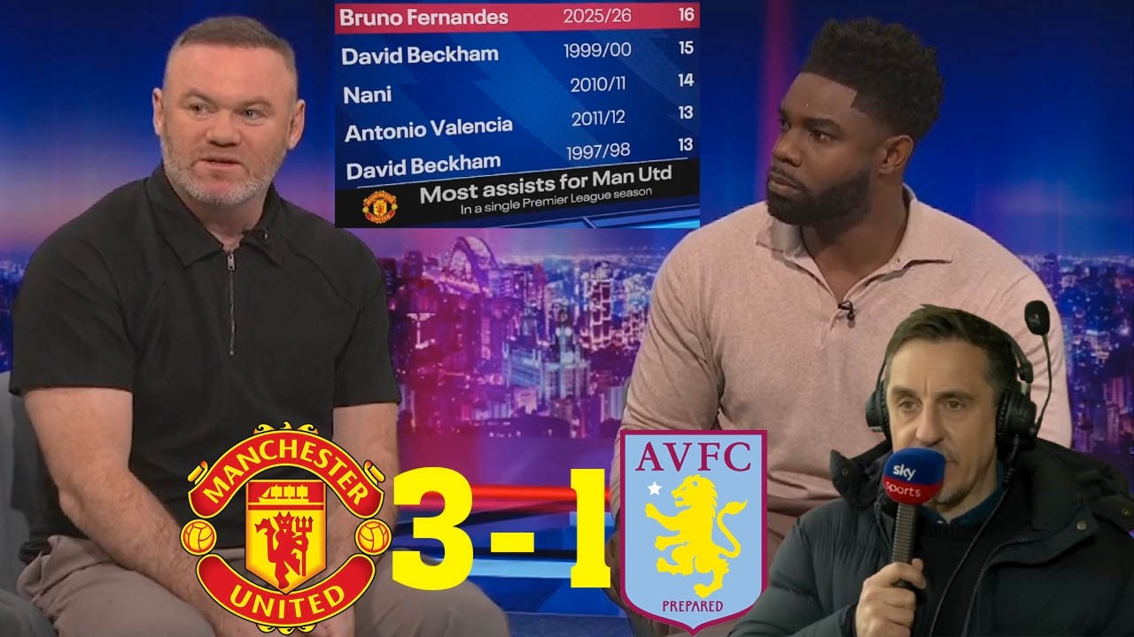 MOTD Man United vs Aston Villa 3-1 Bruno And Sesko Unstoppable | Gary Neville And Roy Keane Review