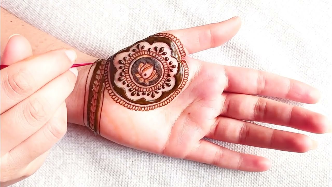 Easy Full Palm mehndi design front hand |Front hand mehndi design#mehndi #henna #bridalmehndi #short