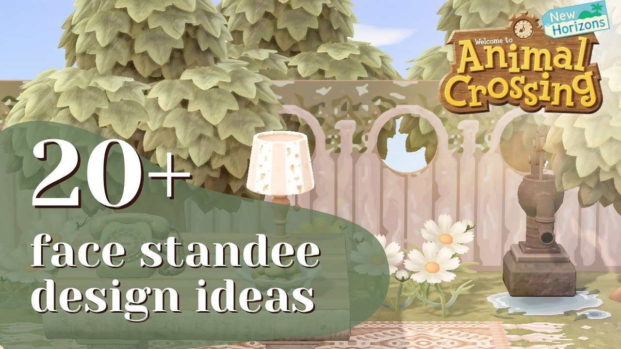 INSPIRING FACE STANDEE DESIGN IDEAS + Speedbuild! Animal Crossing New Horizons Update