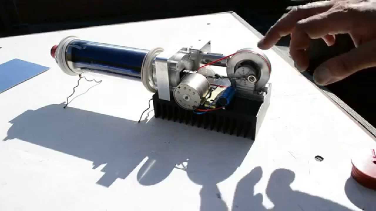 Solar evacuated mini tube & Stirling engine