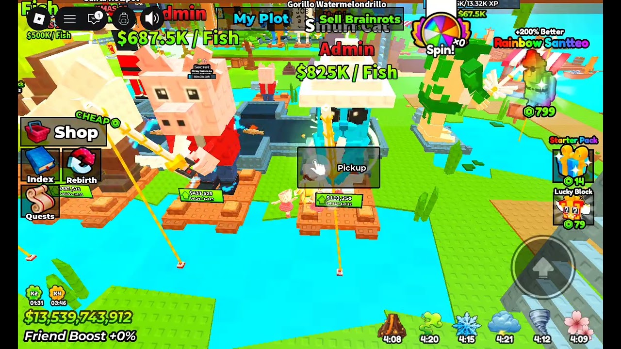 Todos los eventos en My fisching brainrot