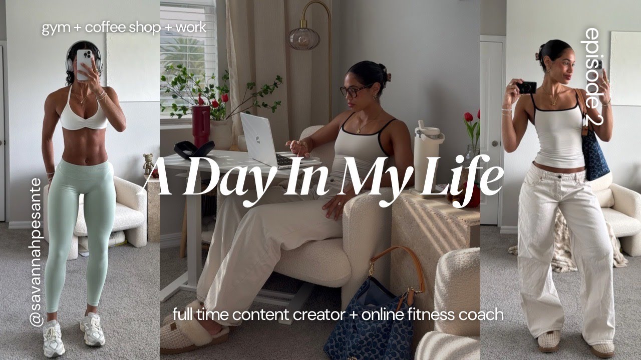 DAY IN MY LIFE I gym workout I chatty q+a I productive & self employed