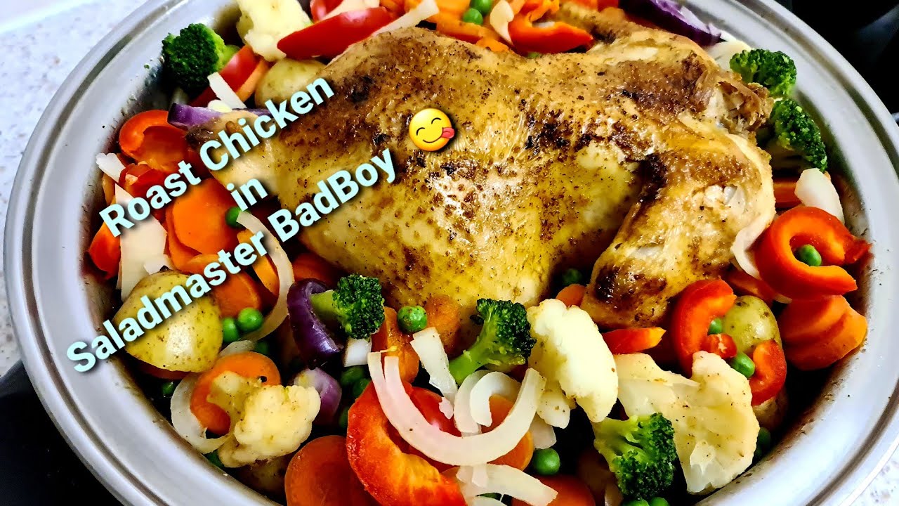 Roast Chicken & Potatoes| Roasted Whole Chicken in Saladmaster Bad-Boy| Easy&Fast Recipe in Bad-Boy