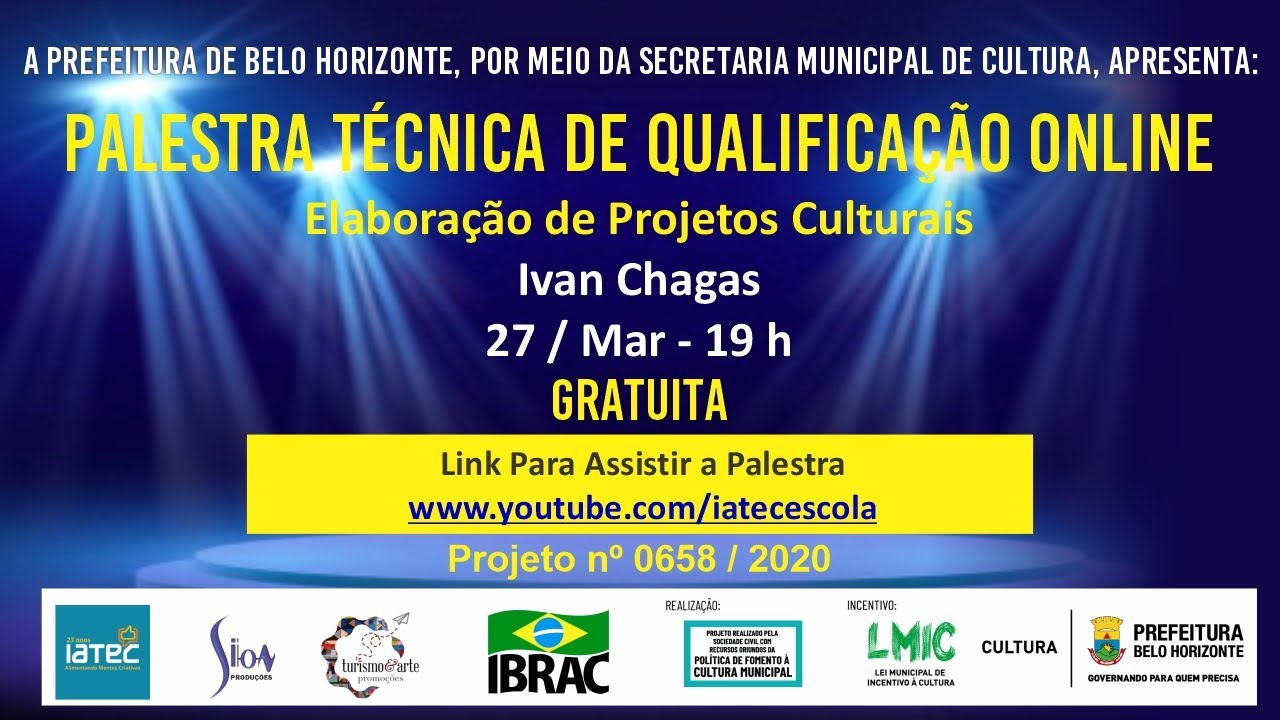 Elabora&ccedil;&atilde;o de Projetos Culturais, com Ivan Chagas