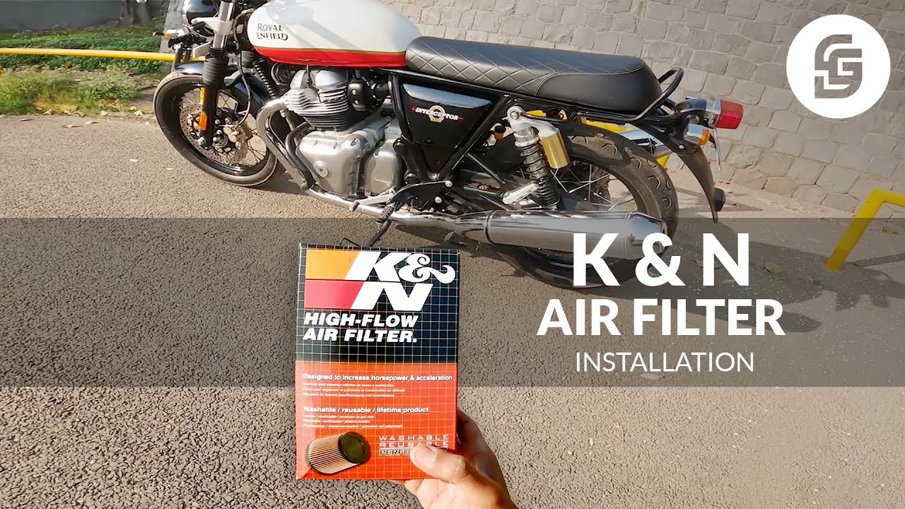 K&N Air Filter installation