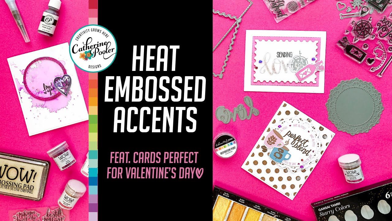 3 Cards with Heat Embossed Accents