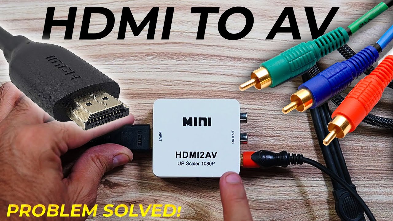 HDMI TO AV CONVERTER for NTSC and PAL | HDMI to analog convert | Best hdmi to av converter cctv