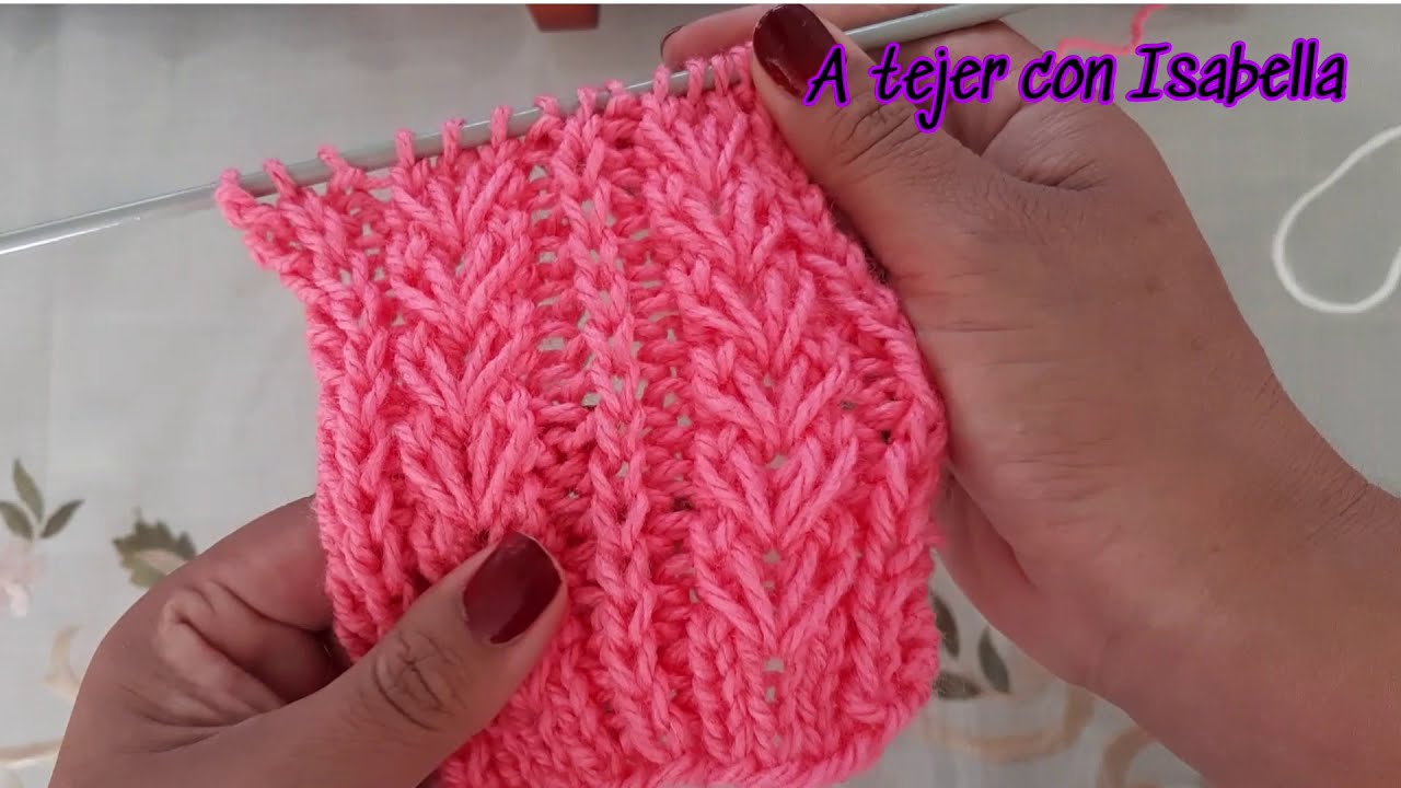 COMO TEJER ESPIGAS EN TEJIDO DE PUNTO, KNITTING, FACIL, PASO A PASO PARA PRINCIPIANTES