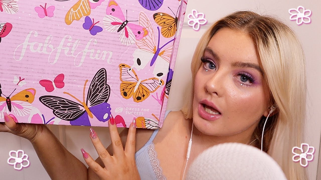 ASMR Tingly Spring Beauty Unboxing 🌸 Close Whispers + Tapping