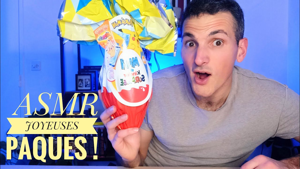 ASMR : JOYEUSES PAQUES 2022 : OEUF KINDER DEGUSTATION ! #asmr #pâques #dégustation