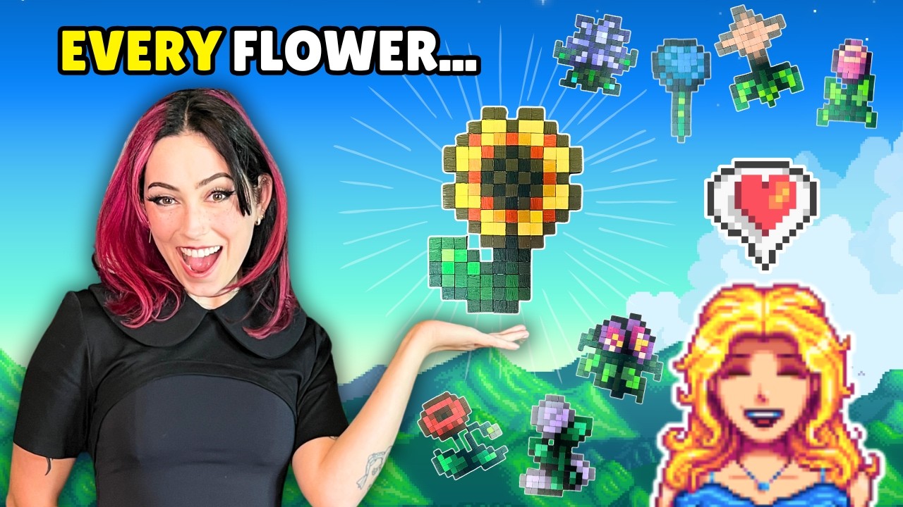 Making every Stardew Valley flower in real life