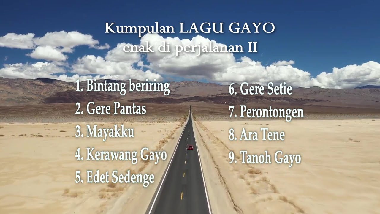 Lagu Gayo enak didengar di Mobil