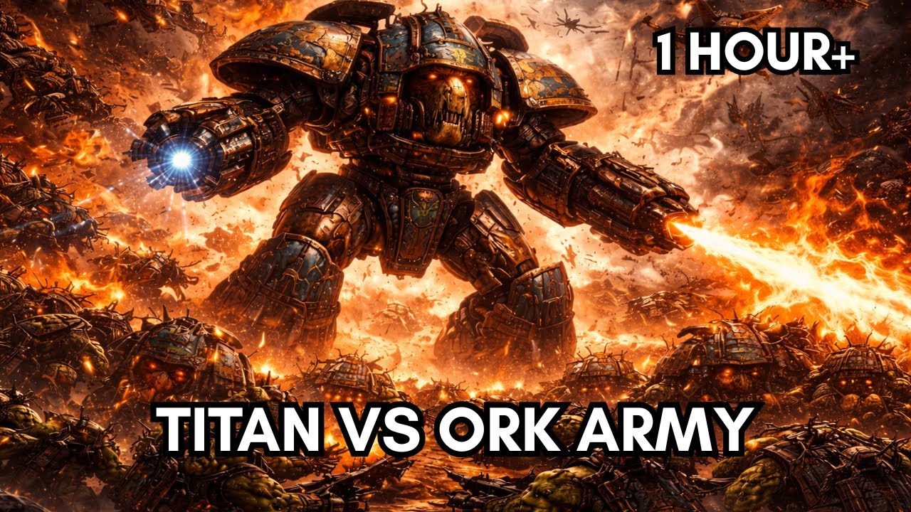 What Happens When A Titan Faces An Entire Ork Army in Warhammer 40k | WH40K Lore