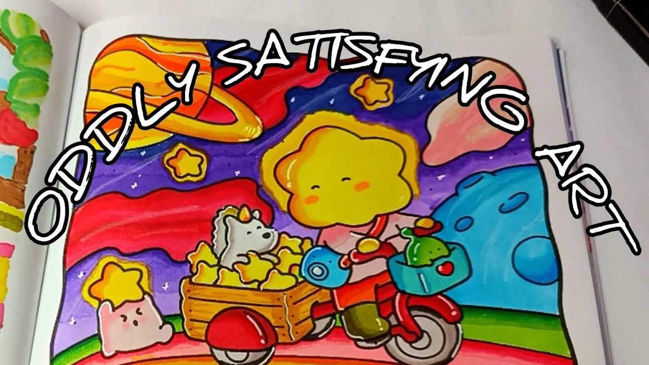 Coloring Therapy with Markers ✨ Relax & Enjoy