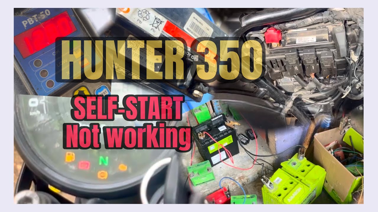 self Starting Issue battery 🪫#hunter350