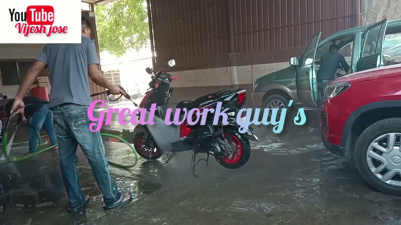 Ntorq 125 water washing #viral #youtuber