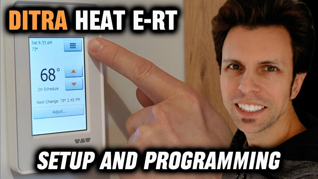 Настройка и программирование программируемого термостата Ditra Heat E-RT