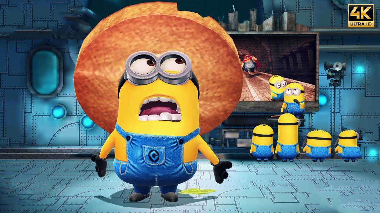 Despicable Me Minion Rush Tortilla Chip Hat Beat El Macho 17 times | Minion Rush Boss Battles[PC 4K]