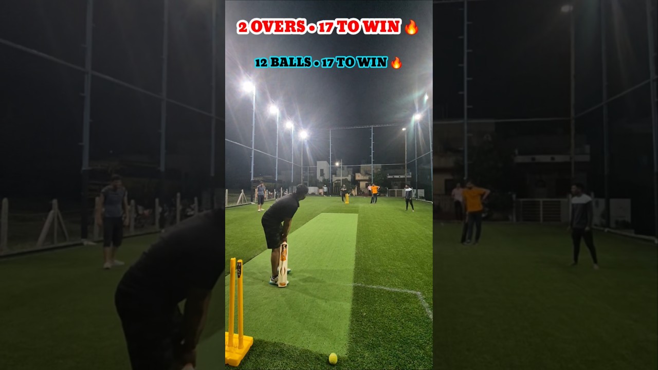 Thrilling Run Chase 🔥 17 Needed in 12 Balls #cricket #runchase #crickethighlights #cricketshorts