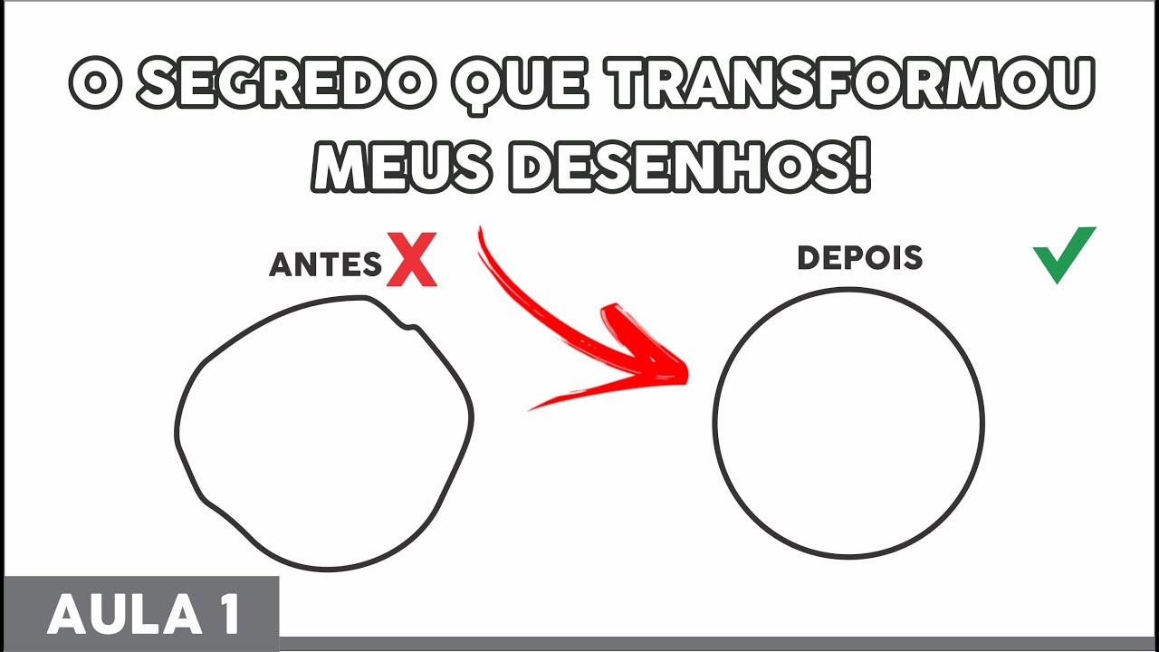 CURSO DE DESENHO Grátis  #AULA 1 - LINHAS, CÍRCULOS E CURVAS