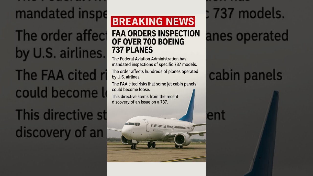 Breaking news | Inspection of Boeing planes | #trending