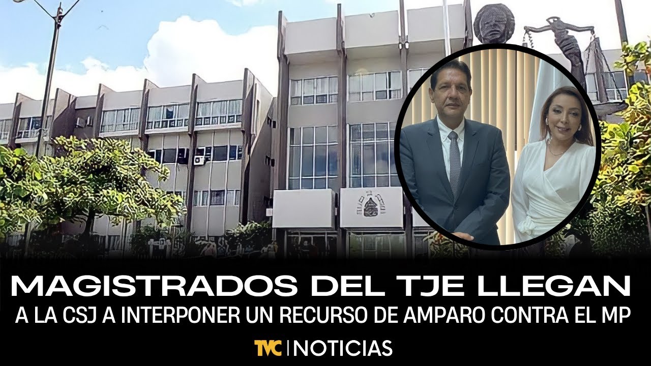 Magistrados del TJE llegan a la CSJ a interponer un recurso de amparo contra el MP