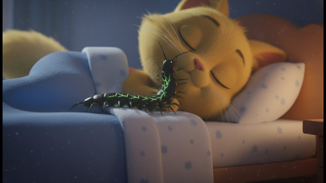 “A Kitten Swallowed a Centipede… What Happened Next Will Shock You”   #Meow#AnimatedStory#animation