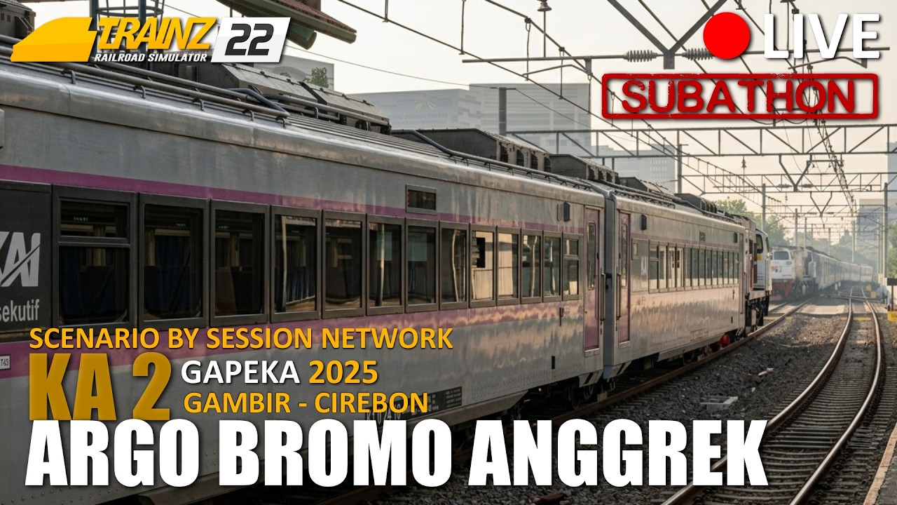 🔴 [LIVE] SANG RAJA UTARA! Dinas KA 2 Argo Bromo Anggrek (Subathon) | TRAINZ SIMULATOR INDONESIA