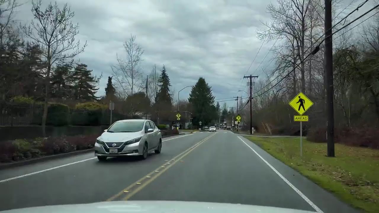 Winter drive through Bothell, WA. February 1, 2026
