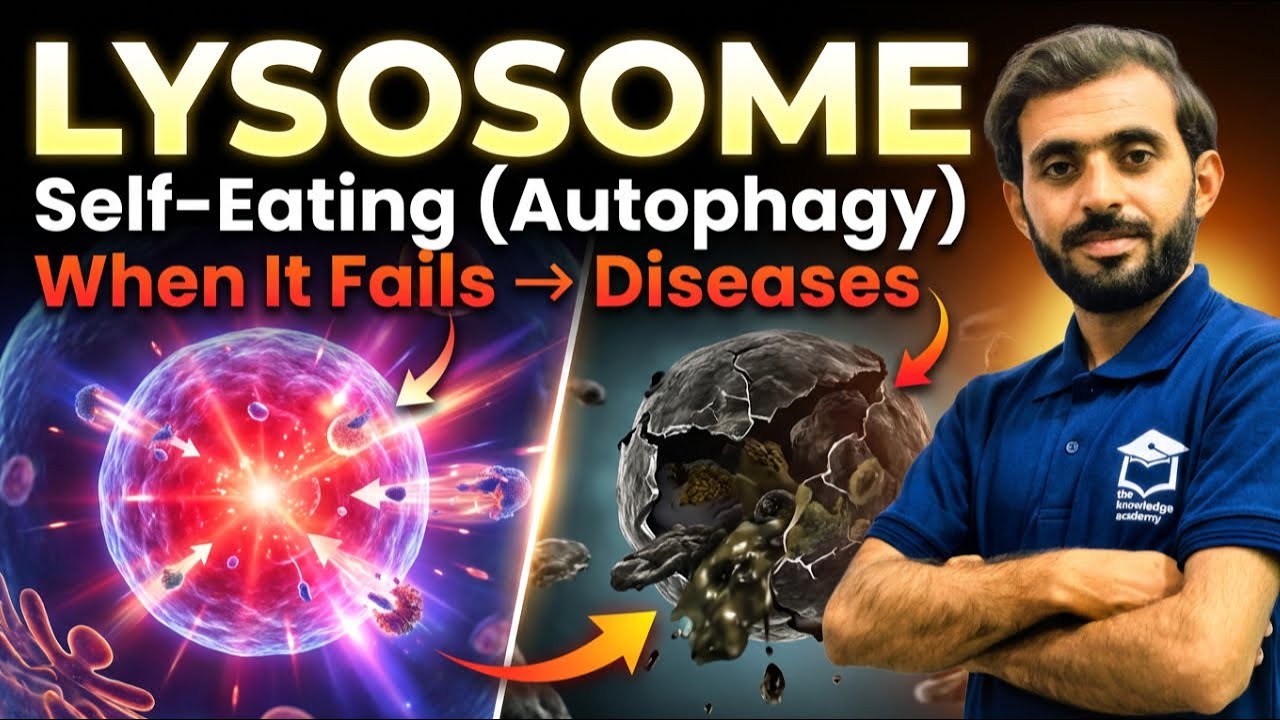 Lysosome: Autophagy, Malfunction & Storage Diseases | Class 11 Biology #lysosome #biologyclass11