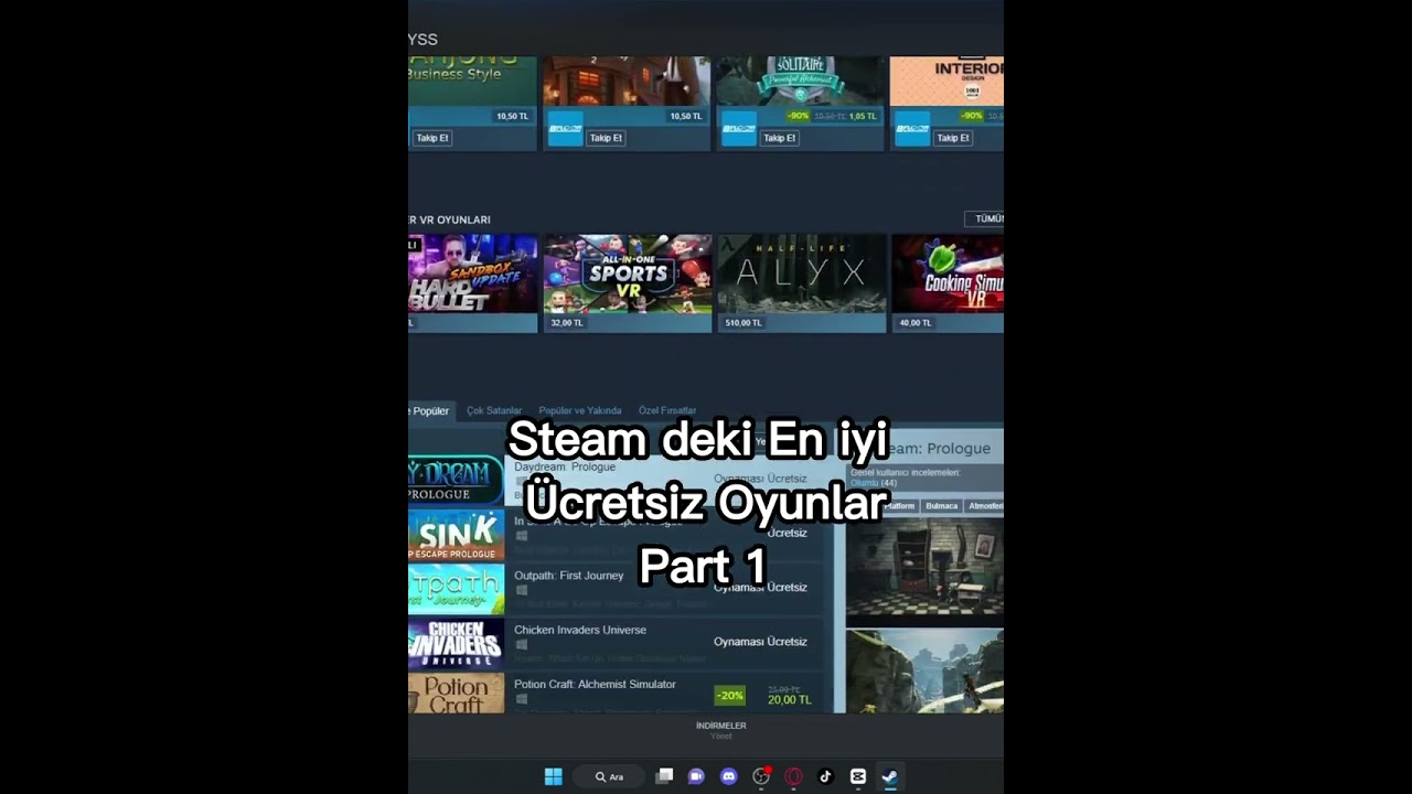 STEAM DEKİ ÜCRETSİZ OYUNLAR 