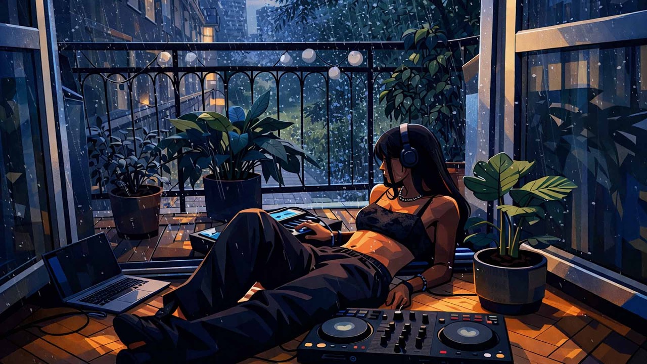 Late Night Nostalgia 🌙 Lofi HipHop Mix 🌨️ Rain Sounds Chill Beats To Relax / Study To